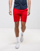 Asos Skinny Shorts In Red - Red