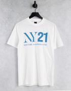 River Island Ny21 T-shirt In White