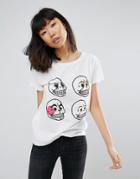 Cheap Monday Personal Skull Have T-shirt - White
