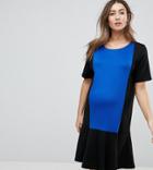 Gebe Maternity Nursing Pep Hem Midi Dress-multi