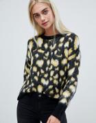 Pieces Leopard Sweater - Multi