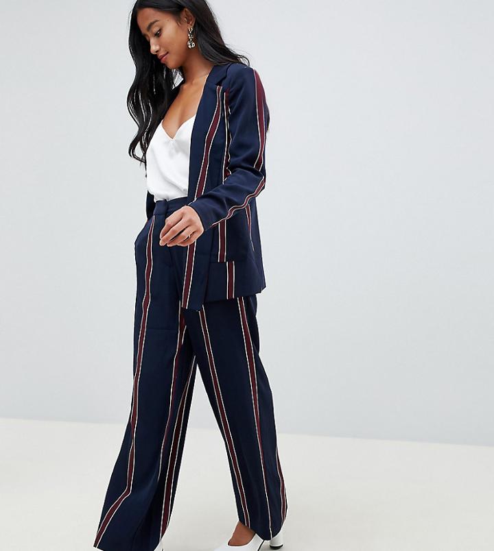 Y.a.s Petite Striped Trouser - Multi
