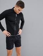 Asos 4505 Running Jacket With Bonded Seams - Black