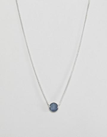 Weekday Disc Necklace - Silver