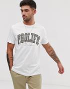 River Island T-shirt In White With Collegiate Logo