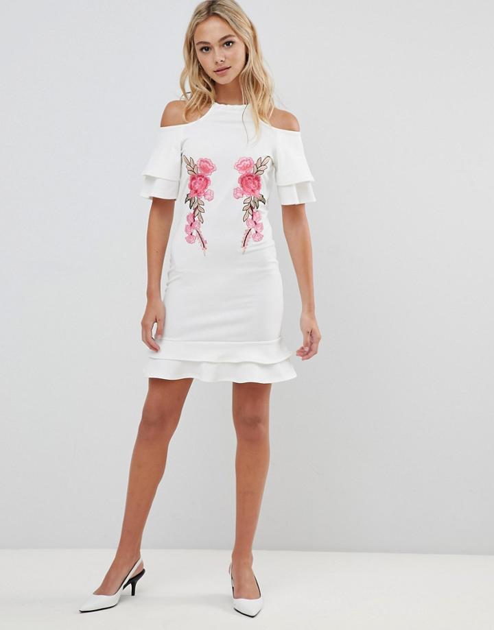 Urban Bliss Shoulder Dress With Ellery Applique