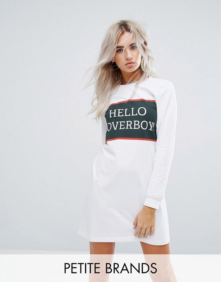 Noisy May Petite Loverboy Dress - White