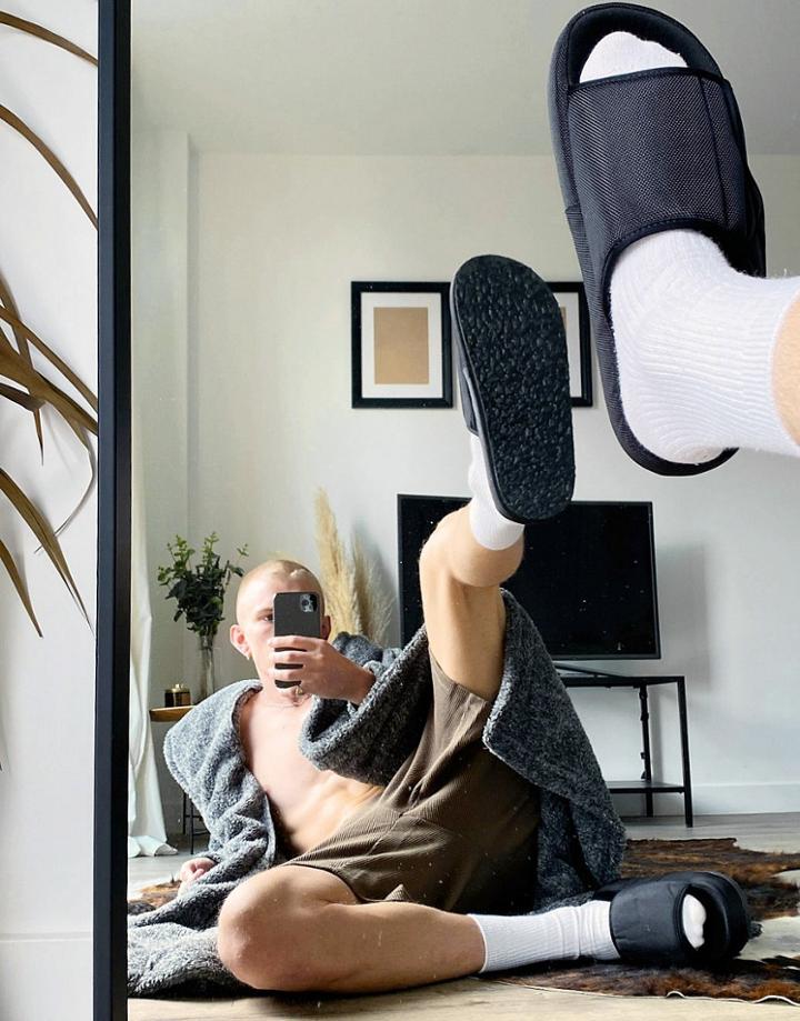 Asos Design Padded Lounge Slipper In Black