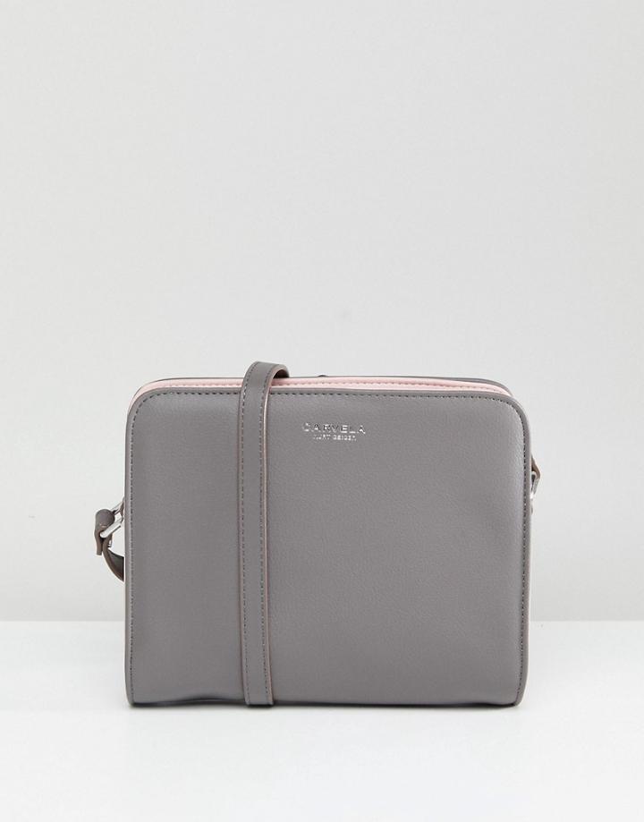 Carvela Scout Color Block Crossbody Bag - Gray