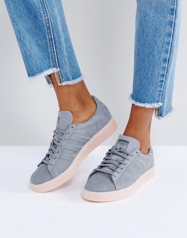 Adidas Campus Sneaker In Dark Gray - Gray