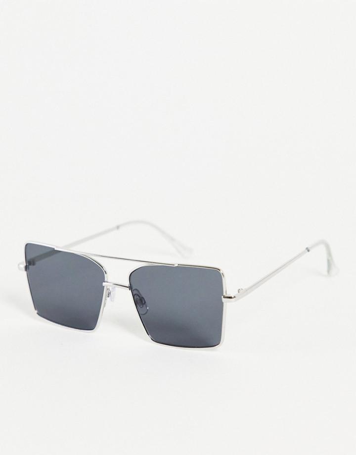 Madein. Exaggerated Square Lens Sunglasses-black