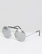 7x Retro Sunglasses In Black - Silver