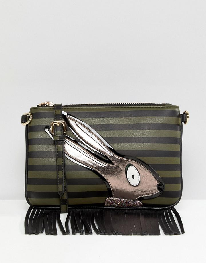 Essentiel Antwerp Paulie Rabit Small Pouch Bag - Green