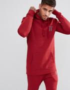 11 Degrees Hoodie In Red - Red
