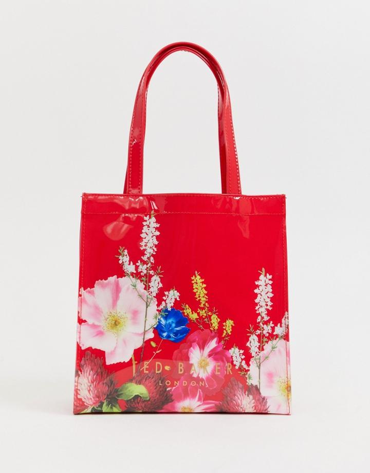 Ted Baker Genicon Small Icon Bag In Berry Sundae - Red