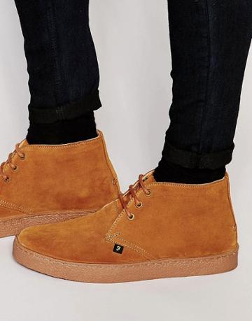 Farah Famous Suede Chukka Boots - Tan