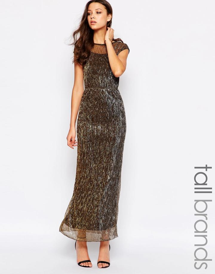 Vero Moda Tall Shimmer Maxi Dress