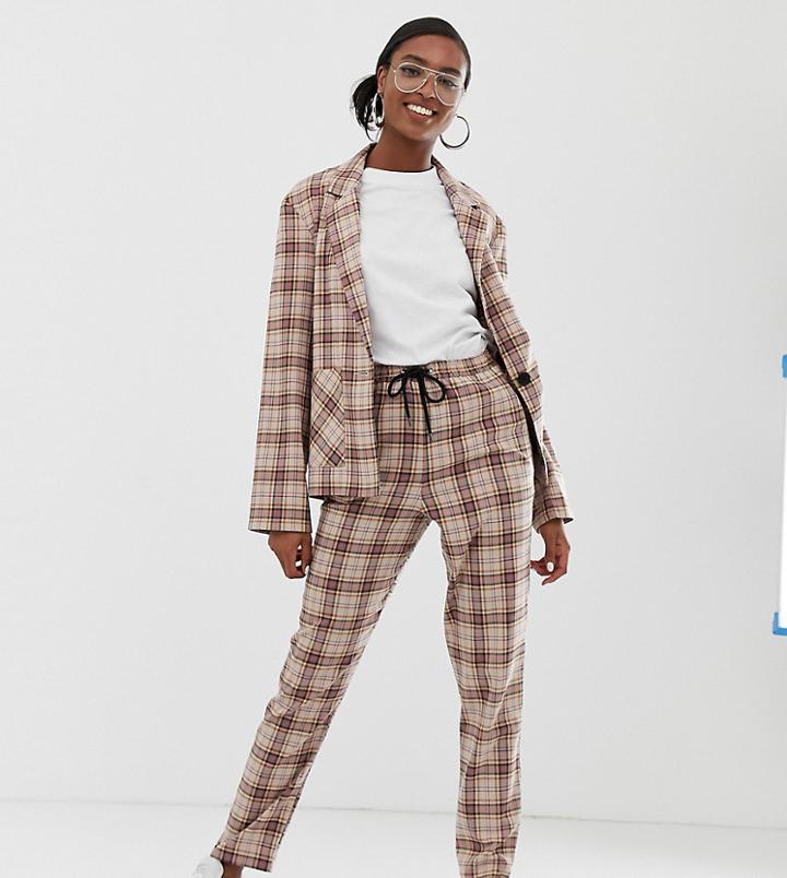 Collusion Tall Check Peg Pants-multi