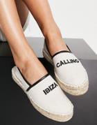 South Beach Ibiza Espadrille Shoes In Beige-neutral