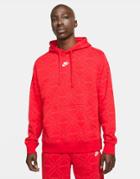 Nike Branded Aop Pack All Over Logo Hoodie In Red