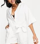 Rhythm Vacay Beach Romper In White