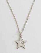 Pieces Hildby Star Necklace - Silver