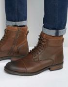 Kg By Kurt Geiger Lace Up Boots In Brown - Brown