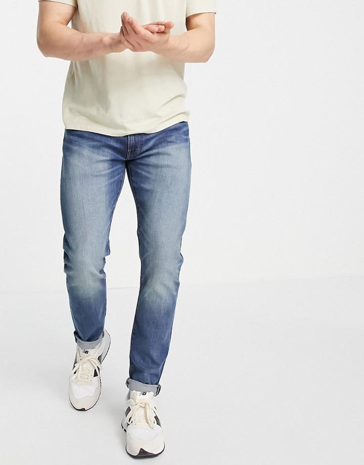 Levi's 512 Slim Tapered Fit Jeans In Navy Vintage Wash