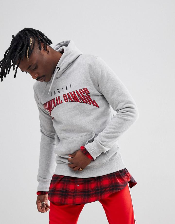 Criminal Damage Epic Hoodie - Gray