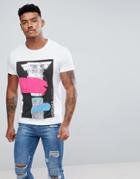 Versace Jeans T-shirt In White With Print - White