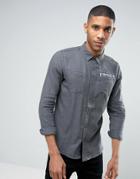 Firetrap Brushed Flannel Shirt - Black