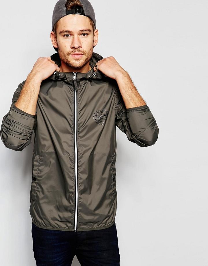 Jack & Jones Lightweight Hooded Jacket - Black