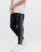 Ellesse Fele Two-piece Track Sweatpants With Repeat Logo Side Stripe In Black - Black