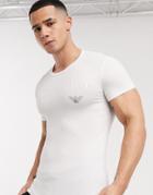 Emporio Armani Loungewear Text Logo Lounge T-shirt In White