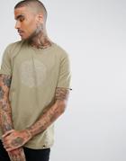 Pretty Green Linear Logo T-shirt In Green - Green