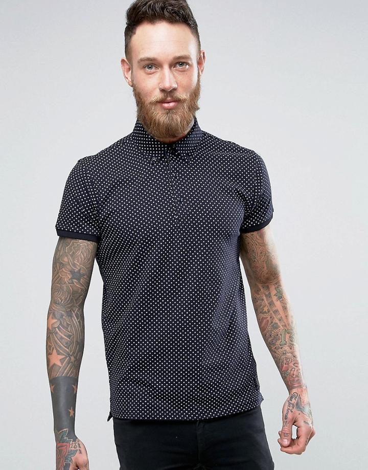 Scotch & Soda Jersey Polo - Navy