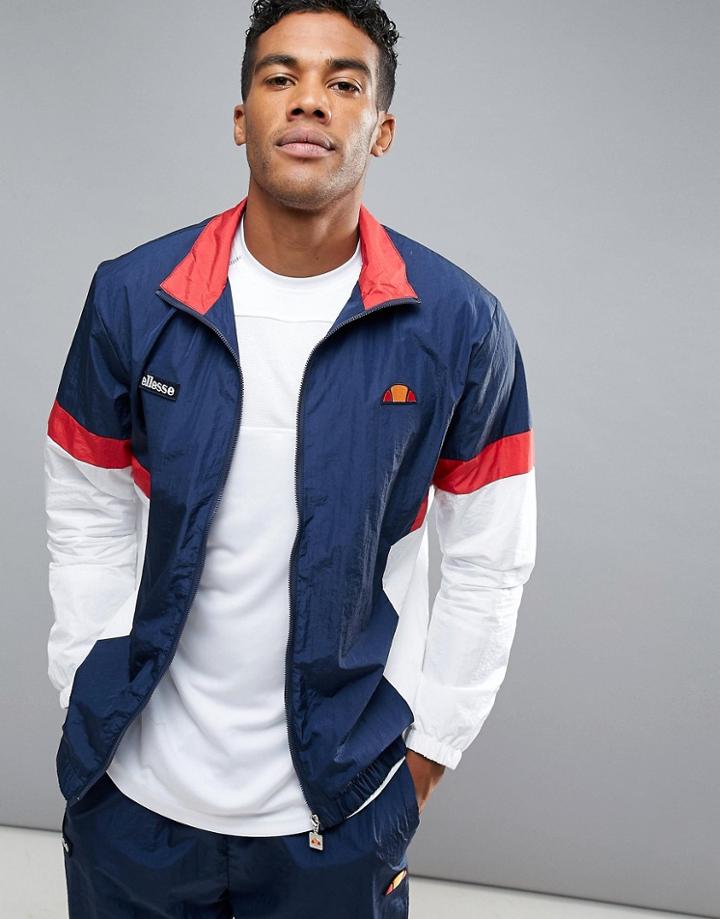 Ellesse Retro Track Jacket - Navy