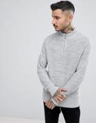 Process Black Wool Blend Cable Turtleneck Knit Sweater-cream