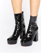 Truffle Platform Boots - Black