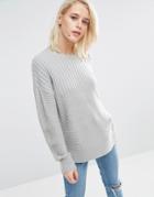 Asos Ultimate Chunky Sweater - Gray