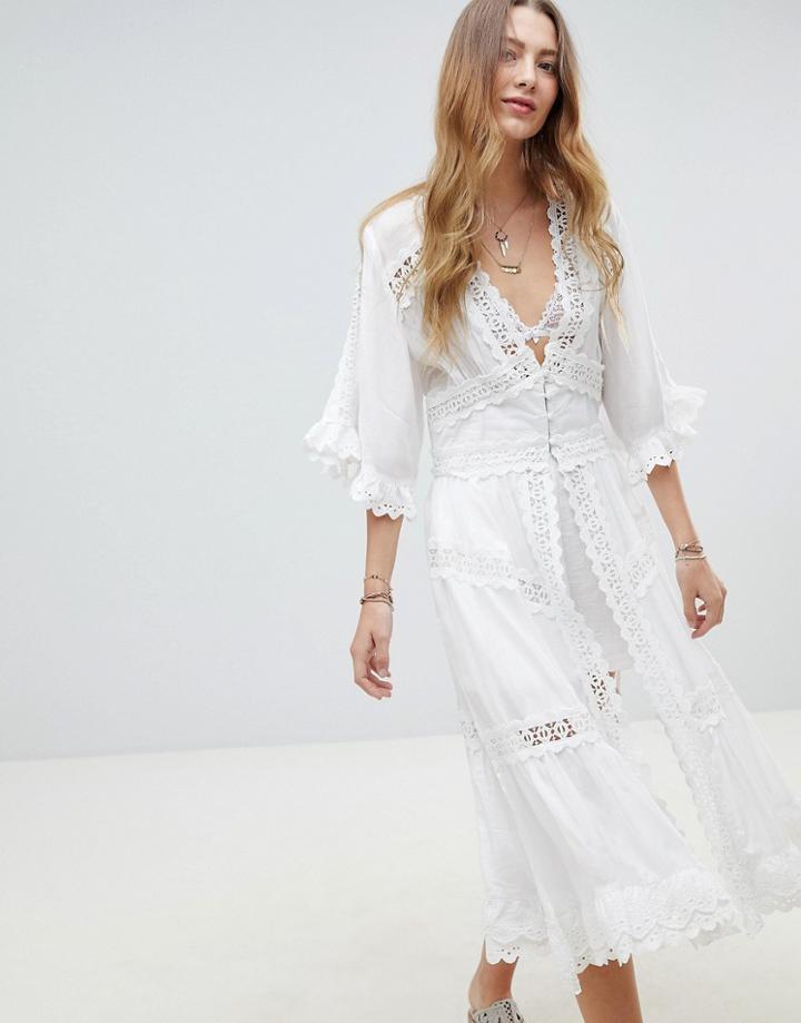 Rahi Cali Dreamcatcher Kimono Dress - White