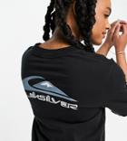 Quiksilver Mid Sleeve Logo T-shirt In Black Exclusive At Asos
