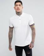 Pretty Green Rivington Polo In White - White