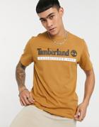 Timberland Established 1973 T-shirt In Wheat Tan-brown