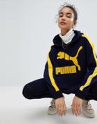 Puma Classics Logo T7 Hoody In Blue - Blue