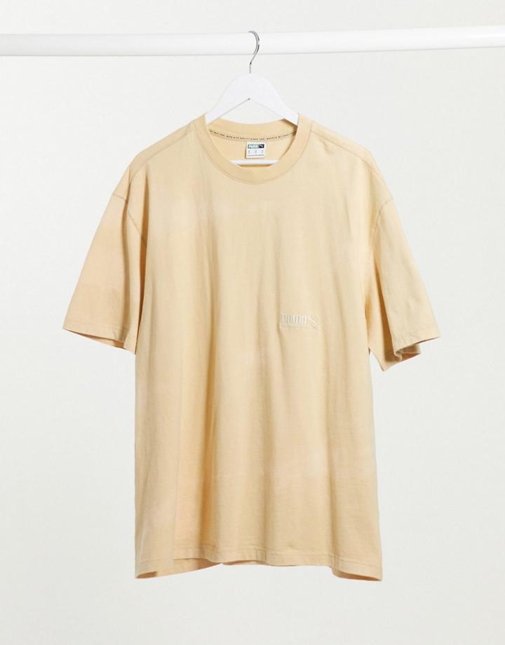 Puma Heavy Classics T-shirt In Beige-neutral