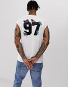 Another Influence Back Print 97 Logo Tank - White
