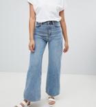 Weekday Ace Wide Leg Jeans With Organic Cotton In Blue