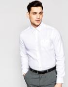 Ted Baker Linen Shirt In Slim Fit - White