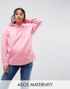 Asos Maternity Oversized Hoodie - Pink